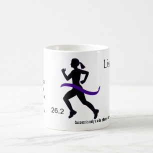 Women's Marathon Mug with Purple Ribbon