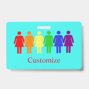 women's march 2017 LGBTQIA ID Badge