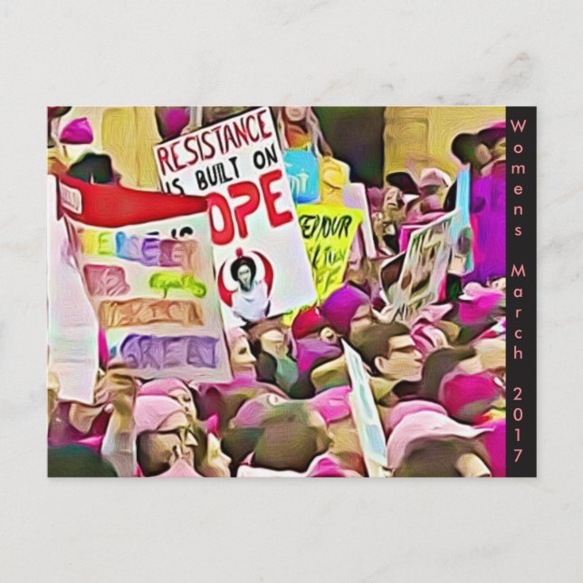 Women's March Memorabilia Postcard (Front)