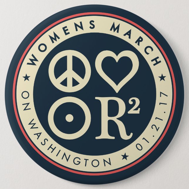 Women's March on Washington 6" Pin (Front)