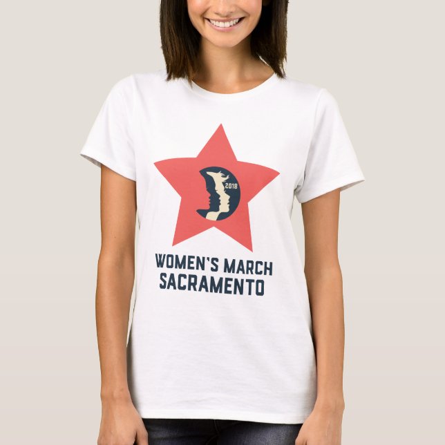 Women's March Sacramento Maternity T-Shirt (Front)