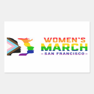 Women's March SF Pride Rectangular Sticker