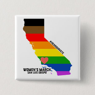 Women's March SLO January Event 15 Cm Square Badge