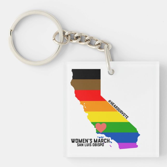 Women's March SLO January Event Key Ring (Front)
