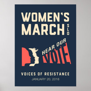 Women's March SLO January Event Poster
