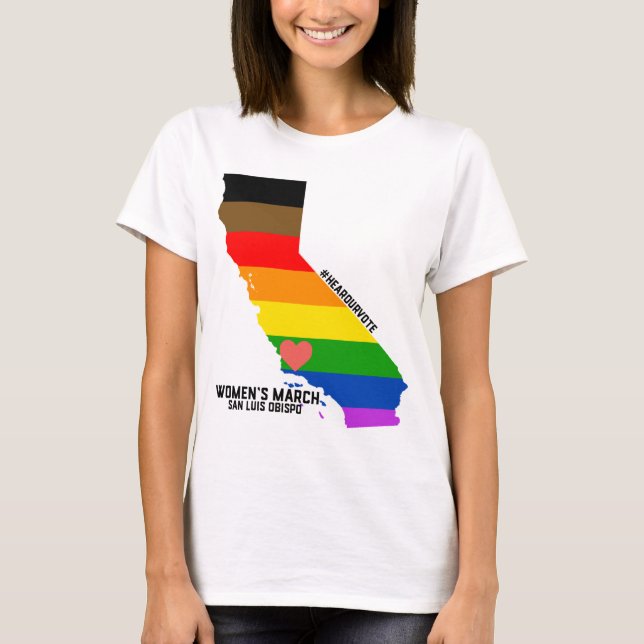 Women's March SLO - LGBTQ T-Shirt (Front)
