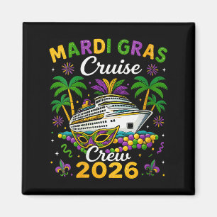 Womens Mardi Gras Cruise Crew 2026 Trip New Orlean Magnet