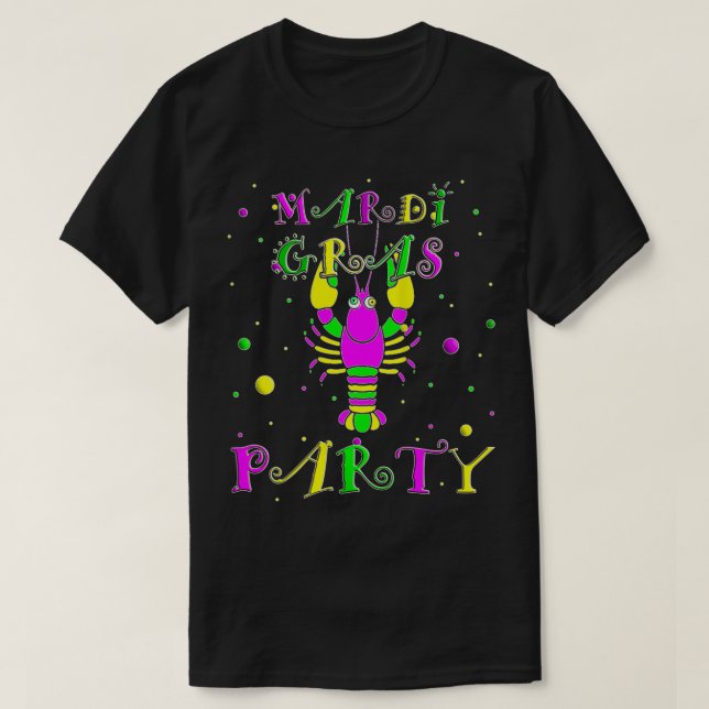 Womens Mardi Gras Party Cute Mardi Gras Outfit for T-Shirt (Design Front)