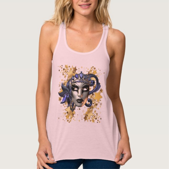 Womens Mardi Gras Tank Top (Front)
