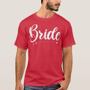 Womens Marriage Bride Wedding Wife Couple Engageme T-Shirt