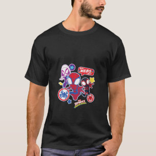 Womens Marvel Spidey And His Amazing Friends Team  T-Shirt