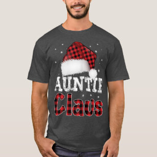 Womens Matching Family Ghristmas Pajama Auntie San T-Shirt