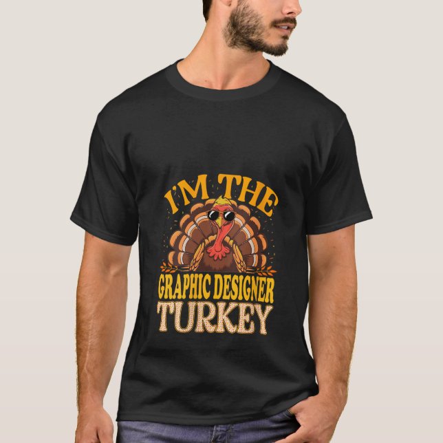 Womens Matching I m The Graphic Designer Turkey Th T-Shirt (Front)