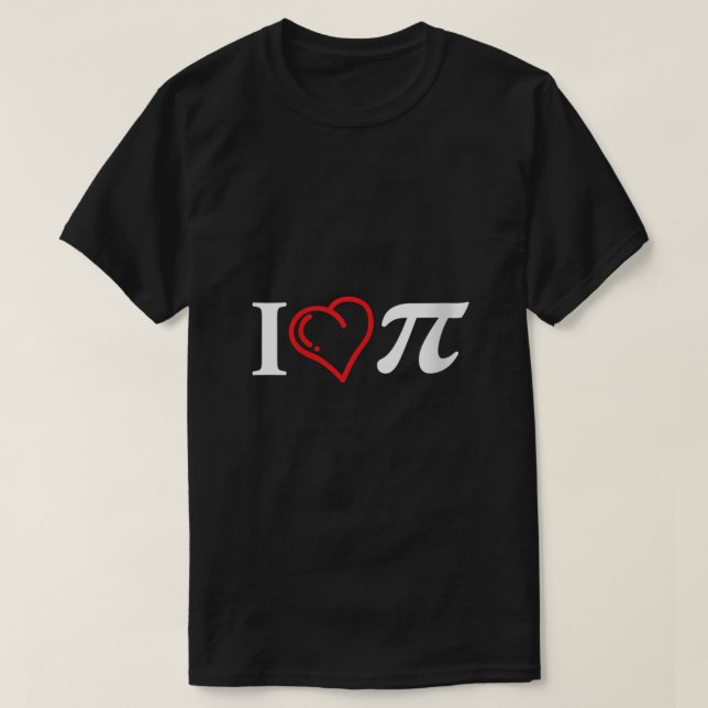 Womens Math Geek I Love Pi Heart for Pi Day VNeck  T-Shirt (Design Front)