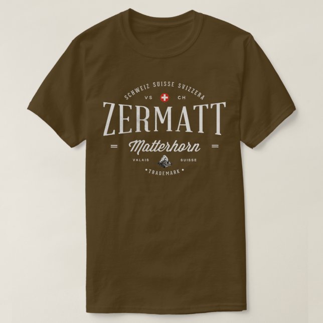 Womens Matterhorn Zermatt Switzerland Hiking Mount T-Shirt (Design Front)
