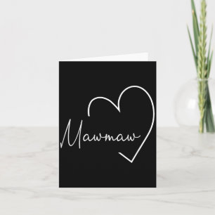Womens Mawmaw Gift Grandma Christmas Mothers Day Card