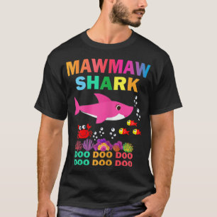 Womens Mawmaw Shark Shirt Matching Family Mother's