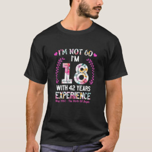 Womens May Girls 1961 60 Birthday 60 Years Old I'm T-Shirt