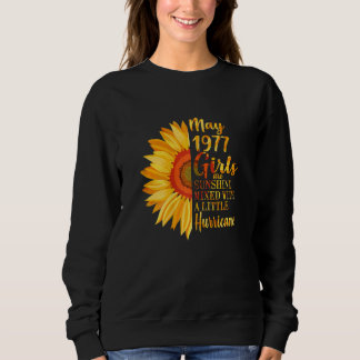 Womens May Girls 1977  45th Birthday  45 Years Old Sweatshirt