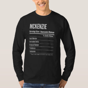 Womens Mckenzie  Nutritional Facts Serving Size Ca T-Shirt