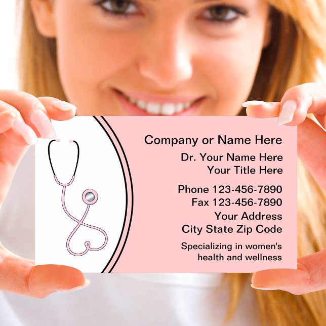 Women's Medical Business Cards (Creator Uploaded)