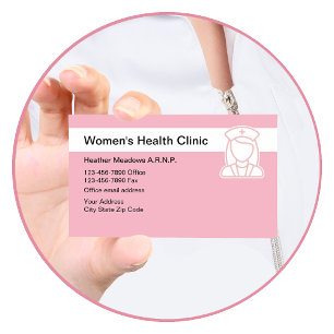 Women's Medical HealthClinic Business Card