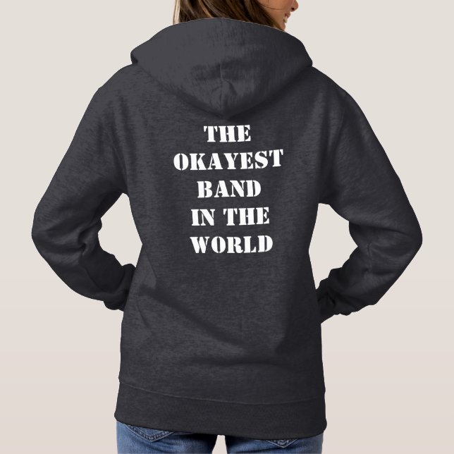 Women's Mediocre! pullover hoodie with motto (Back)