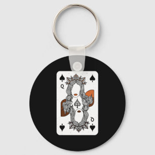 Womens Melanin Queen Of Spades Black History Month Key Ring