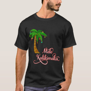 Womens Mele Kalikimaka Hawaiian Christmas T-Shirt