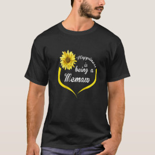 Womens Memaw Happiness Is Being A Memaw Raglan T-Shirt