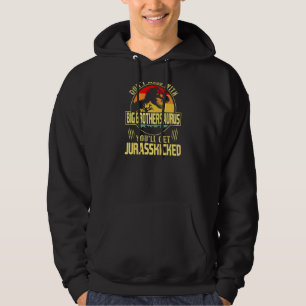 Womens Men Big Brothersaurus Dinosaur Rex Vintage Hoodie