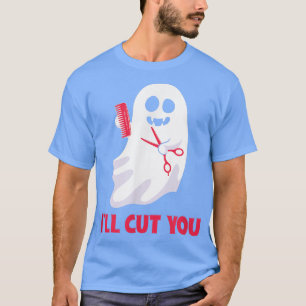 Womens men Scary spooky Halloween ghost boo funny T-Shirt