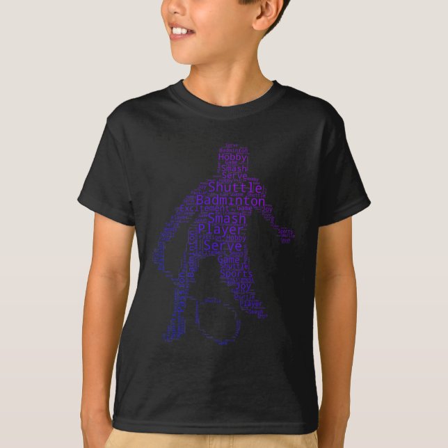Womens Mens Squash Badminton Shuttle  T-Shirt (Front)