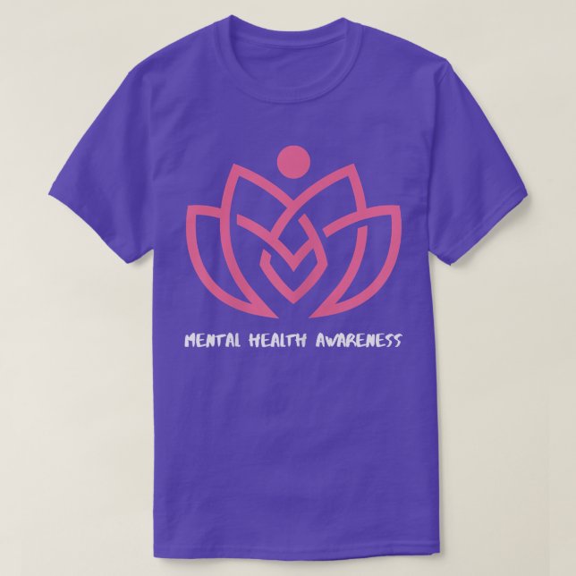 Womens Mental Health Awareness Yoga6937 3063  T-Shirt (Design Front)