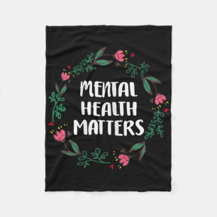 Womens Mental Health S Awareness Suicide Preventio Fleece Blanket