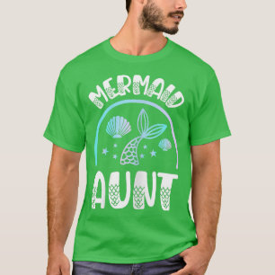 Womens Mermaid Aunt for a Mermaid Bride  T-Shirt