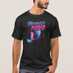 Womens Mermomma Mermom Women Mermaid Mum Mermaid T-Shirt