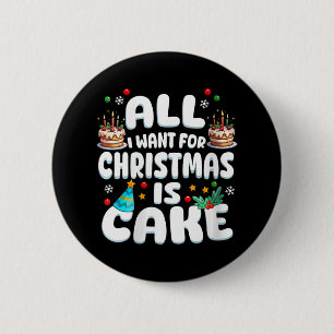 Womens Merry Birthday Christmas B-day X-mas Party  6 Cm Round Badge