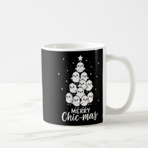 Womens Merry Chic-mas Cute Chicks Christmas Tree F Coffee Mug