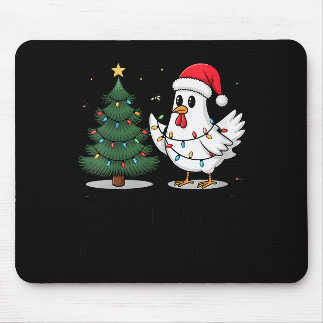 Womens Merry Chick-mas Ultrygeist Funny Chicken Gh Mouse Pad (Front)