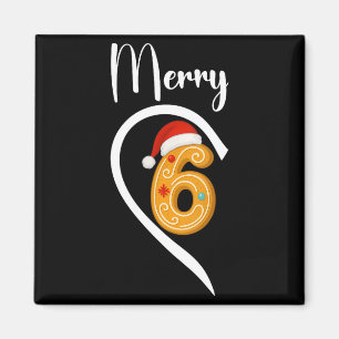 Womens Merry Christmas 67 Meme Gingerbread Couple  Magnet