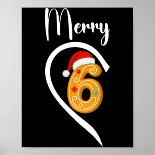 Womens Merry Christmas 67 Meme Gingerbread Couple  Poster