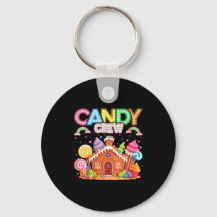 Womens Merry Christmas Candy Crew Squad Matching X Key Ring