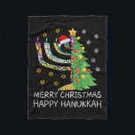 Womens Merry Christmas Happy Hanukkah Jewish Merry Fleece Blanket<br><div class="desc">Womens Merry Christmas Happy Hanukkah Jewish Merry Chrismukkah</div>