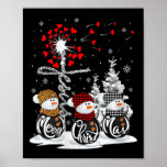 Womens Merry Christmas Snowman Leopard Buffalo Red Poster<br><div class="desc">Womens Merry Christmas Snowman Leopard Buffalo Red Plaid Men Women</div>