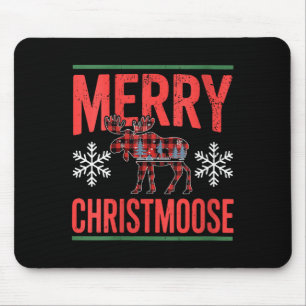 Womens Merry Christmoose Holiday Moose Ugly Sweate Mouse Pad