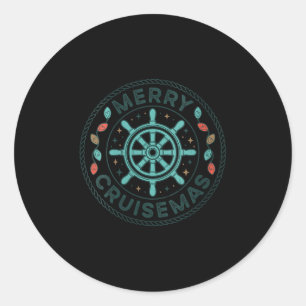 Womens Merry Cruisemas Cruise Mas Matching Family  Classic Round Sticker