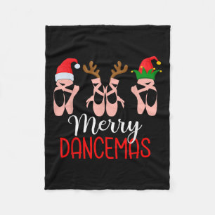 Womens Merry Dancemas Ballet Dancer Teacher Christ Fleece Blanket