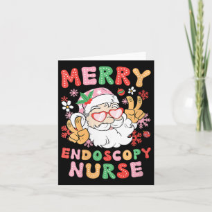 Womens Merry Endoscopy Nurse Christmas Endoscopy N Card