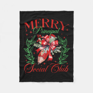 Womens Merry Principal Social Club Pencil Coquette Fleece Blanket